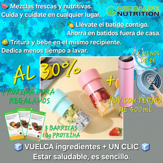 Licuadora Portátil con pajita| Rápido y en cualquier lugar| licATT™sp