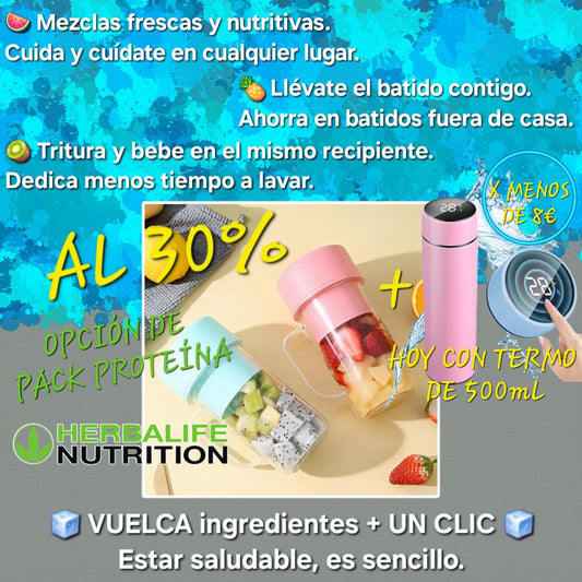 Licuadora Portátil con pajita| Rápido y en cualquier lugar| licATT™sp 