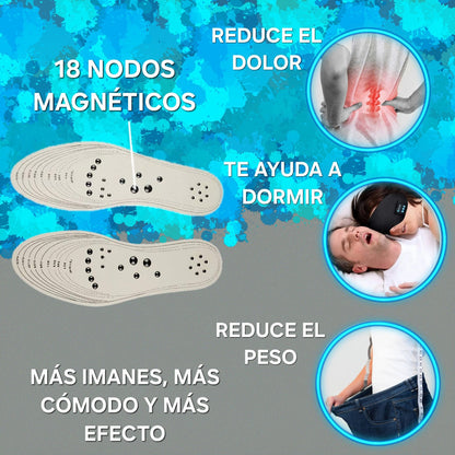 2 pares de Plantillas magnéticas unisex |Mantén el bienestar| magnATT™