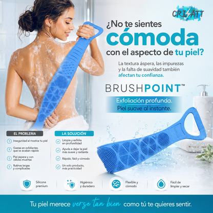 Cepillo de Ducha Exfoliante – Limpieza Profunda y Piel Suave al Instante- BRUSHPOINT™